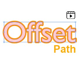 فیلم آموزشی استفاده از Offset Path در برنامه ایلوستریتور
