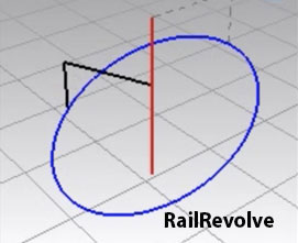 ایجاد سطح به کمک تعریف پروفیل و مسیر دستور RailRevolve