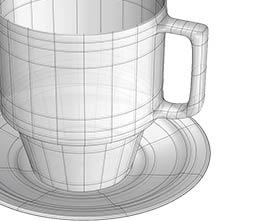 ویدیوی آموزشی مدلسازی فنجان چای با ابزارهای SubD راینو ۷